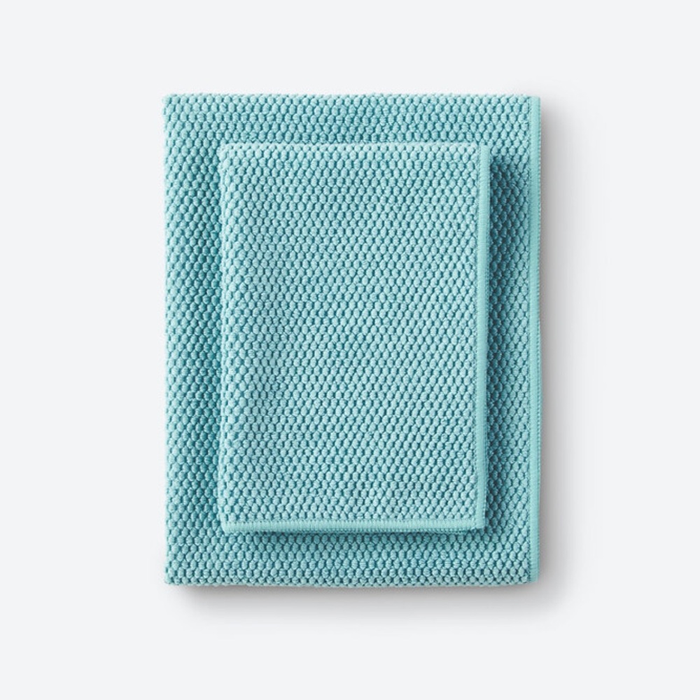 Norwex Kitchen Towel and Kitchen Cloth Set of 2 Turquoise NWT